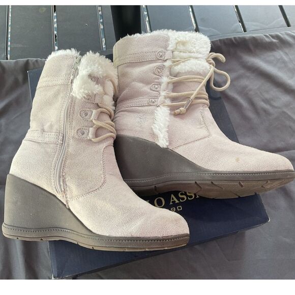 US Polo Association Wedge Boots - Picture 6 of 9